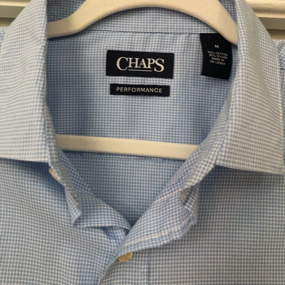 Men’s Chaps Performance Button-Down Check Plaid S… - image 3